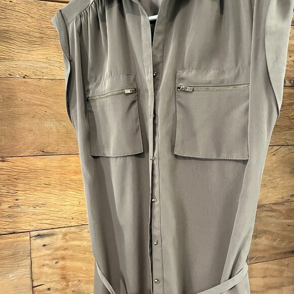 Mocha Express button down dress - Picture 6 of 7